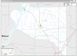 Hickman County, KY Wall Map