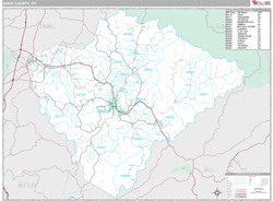 Knox County, KY Wall Map