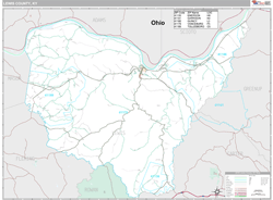 Lewis County, KY Wall Map