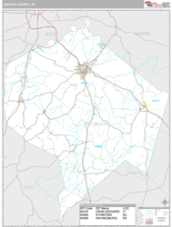 Lincoln County, KY Wall Map