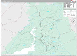 McCreary County, KY Wall Map