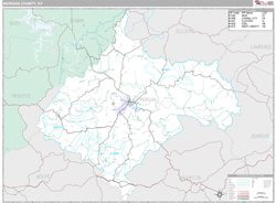 Morgan County, KY Wall Map