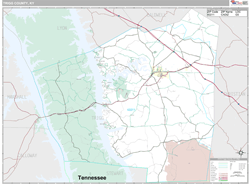 Trigg County, KY Wall Map