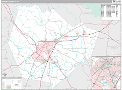 Warren County, KY Wall Map