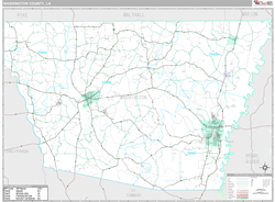 Washington County, LA Wall Map