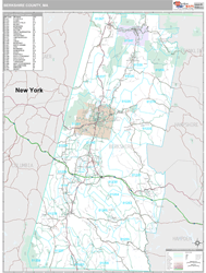 Berkshire County, MA Wall Map