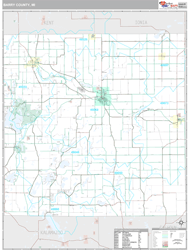 Barry County, MI Wall Map