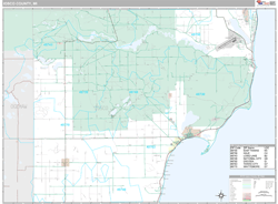 Iosco County, MI Wall Map