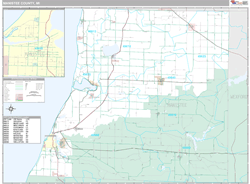 Manistee County, MI Wall Map