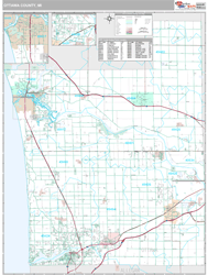 Ottawa County, MI Wall Map