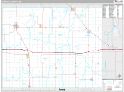 Faribault County, MN Wall Map