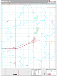 Rock County, MN Wall Map