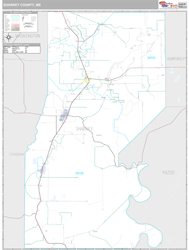 Sharkey County, MS Wall Map