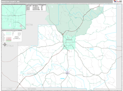 Winston County, MS Wall Map