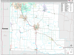 Cass County, MO Wall Map