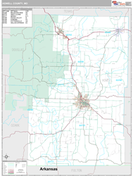 Howell County, MO Wall Map