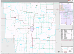 Nodaway County, MO Wall Map