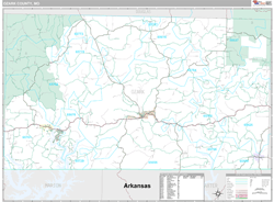 Ozark County, MO Wall Map