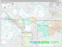 St. Charles County, MO Wall Map