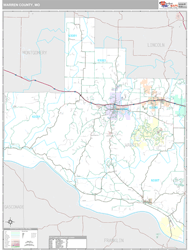 Warren County, MO Wall Map