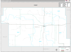 Daniels County, MT Wall Map