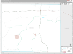 Hooker County, NE Wall Map