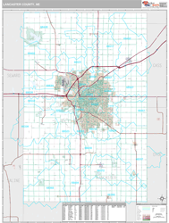 Lancaster County, NE Wall Map