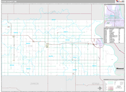 Otoe County, NE Wall Map