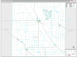 Sherman County, NE Wall Map