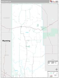 Sioux County, NE Wall Map