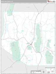 White Pine County, NV Wall Map