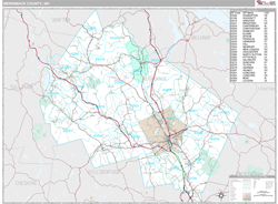 Merrimack County, NH Wall Map