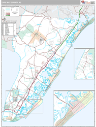 Cape May County, NJ Wall Map