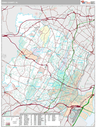 Essex County, NJ Wall Map