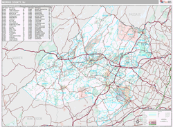 Morris County, NJ Wall Map