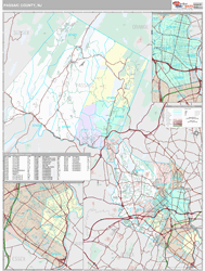 Passaic County, NJ Wall Map