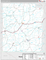 Allegany County, NY Wall Map