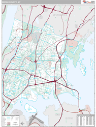 Bronx County, NY Wall Map