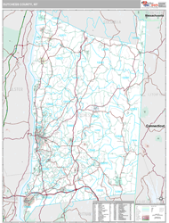 Dutchess County, NY Wall Map