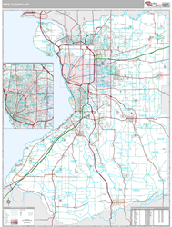 Erie County, NY Wall Map