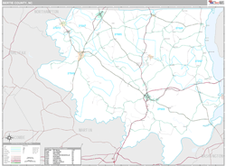 Bertie County, NC Wall Map