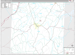 Caswell County, NC Wall Map