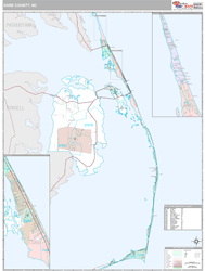 Dare County, NC Wall Map