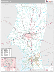 Iredell County, NC Wall Map Premium - MarketMAPS - DaVinciBG