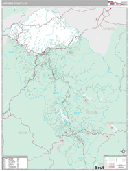 Jackson County, NC Wall Map