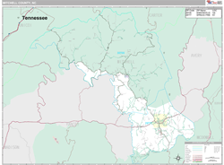 Mitchell County, NC Wall Map