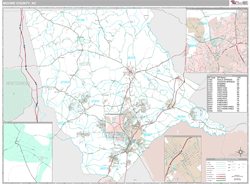 Moore County, NC Wall Map