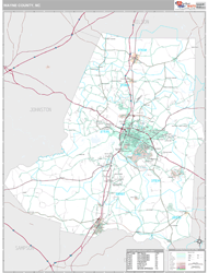 Wayne County, NC Wall Map