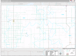 Logan County, ND Wall Map