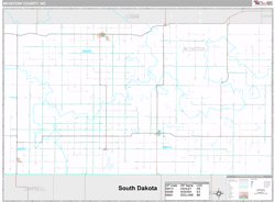 McIntosh County, ND Wall Map